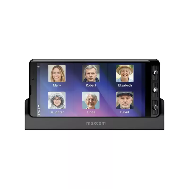 MAXCOM MS601 4G Smartphone für Senioren, 6 Zoll, 4GB/64GB, Android 14, Schwarz