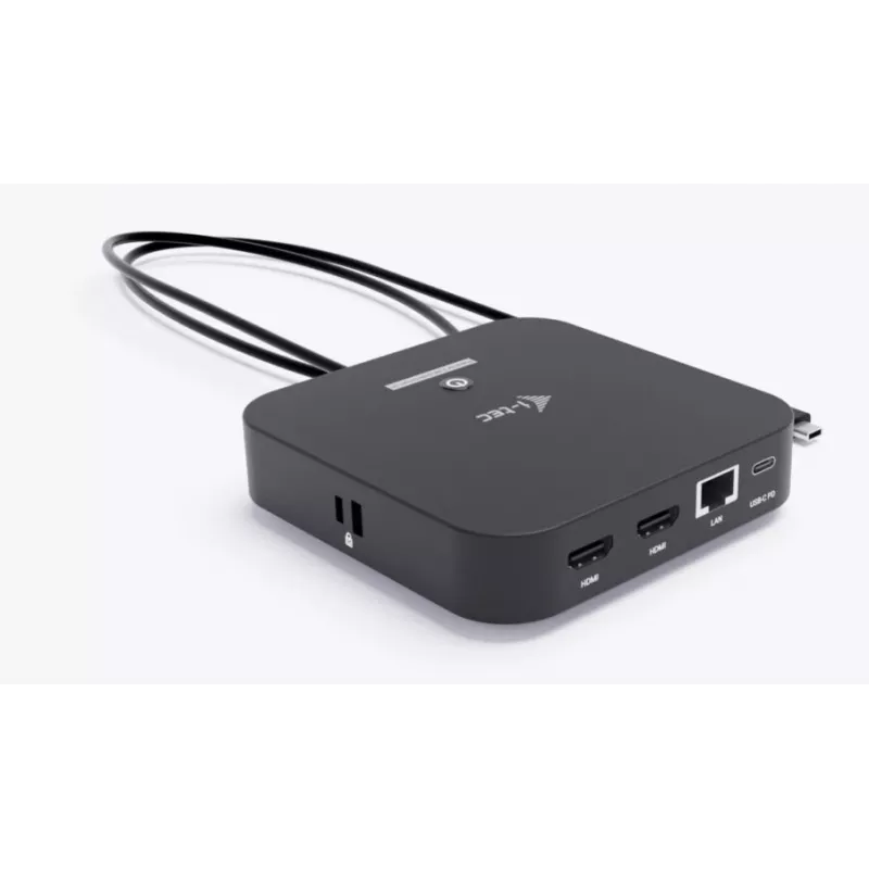 i-tec USB-C Dual-HDMI-Adapter C31DUALHDMIDPD100 – Dual-HDMI 4K@60Hz, USB-C Power Delivery 100 W