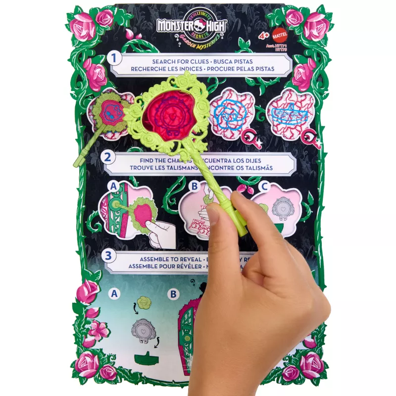Monster High Skulltimate Secrets Garden Mysteries Spielset, Venus McFlytrap Puppe mit über 19 Überraschungen