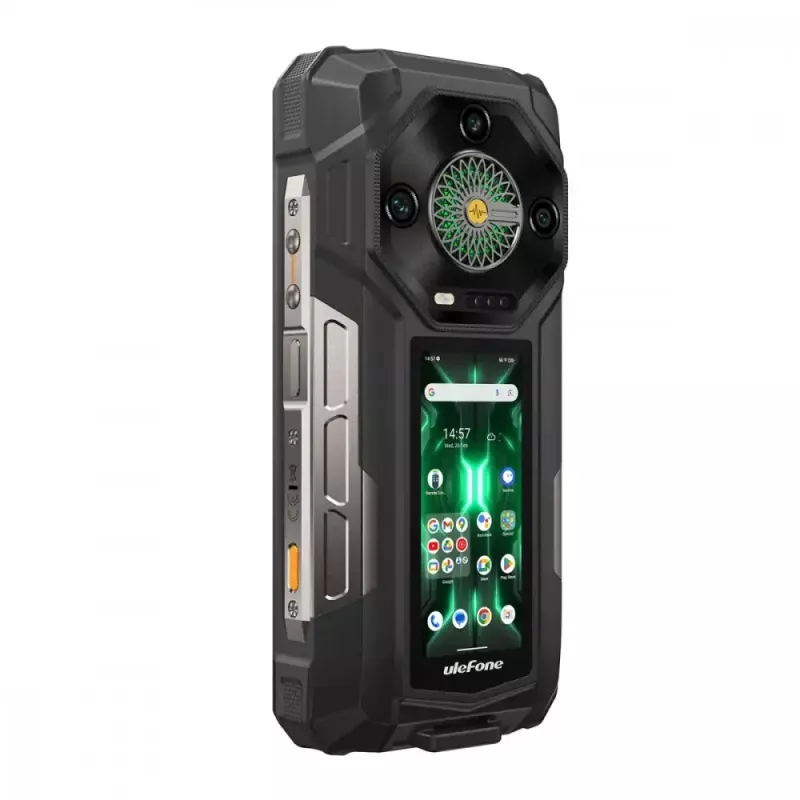Ulefone Armor 33 Pro 5G Smartphone, 6,95 Zoll, 16 GB / 512 GB, 25500 mAh, Android 14, Schwarz