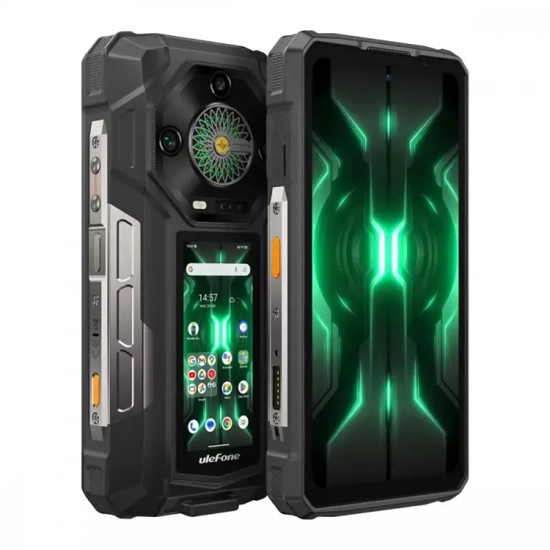 Ulefone Armor 33 Pro 5G Smartphone, 6,95 Zoll, 16 GB / 512 GB, 25500 mAh, Android 14, Schwarz