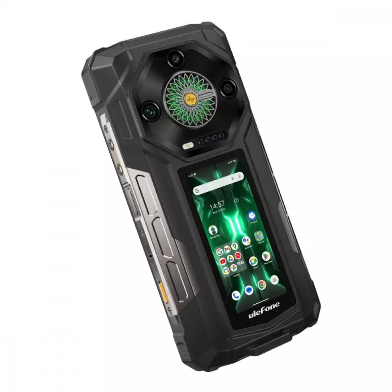 Ulefone Armor 33 Pro 5G Smartphone, 6,95 Zoll, 16 GB / 512 GB, 25500 mAh, Android 14, Schwarz