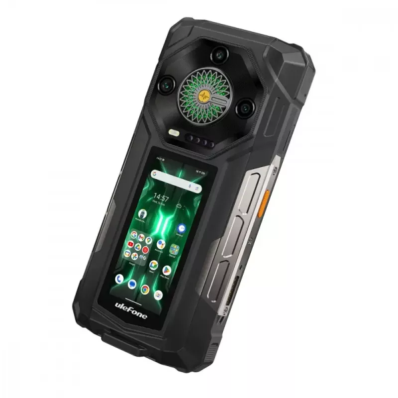 Ulefone Armor 33 Pro 5G Smartphone, 6,95 Zoll, 16 GB / 512 GB, 25500 mAh, Android 14, Schwarz