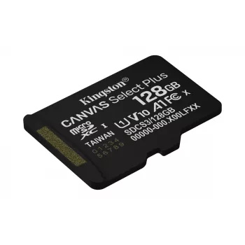 Kingston Technology 128GB micSDXC Canvas Select Plus Gen3 150R A1 Einzelpackung w/o ADP