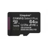 Kingston Technology 64GB micSDXC Canvas Select Plus Gen3 100R A1 Einzelpackung w/o ADP