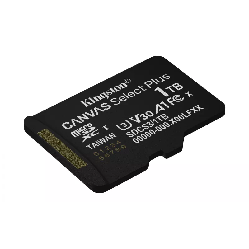 Kingston Technology 1TB micSDXC Canvas Select Plus Gen3 150R A1 Einzelpackung w/o ADP