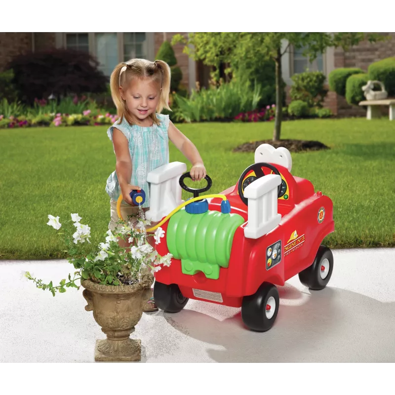 Little Tikes Spray & Rescue Feuerwehr-Auto, 1,5 Jahr(e), 4 Rad/Räder, Kunststoff, Schwarz, Rot, Weiß