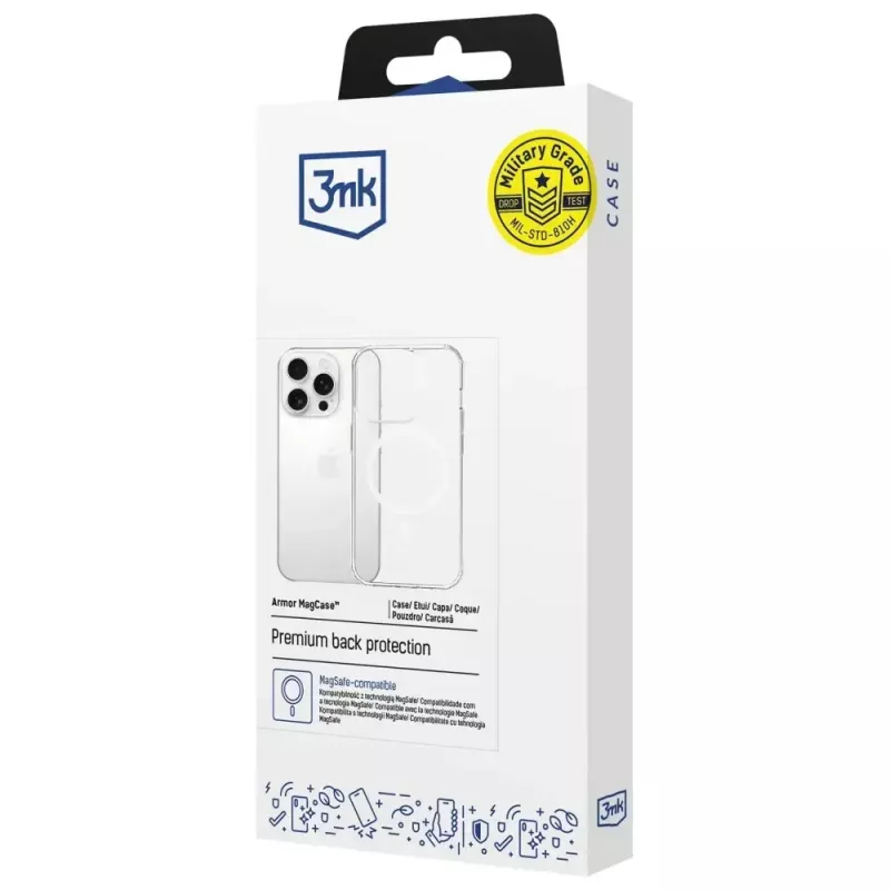 Schutzhülle 3MK Armor MagCase für Apple iPhone 14 Pro Max MagSafe-kompatibel robustes Design