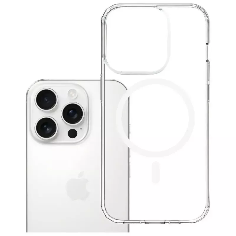 Handyhülle 3MK Armor MagCase für Apple iPhone 15 Pro MagSafe-kompatibel schlank-Design