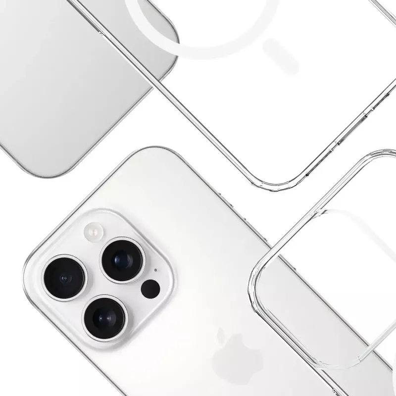 3MK Armor MagCase Hülle für iPhone 16 Pro Max, MagSafe, transparent, TPU