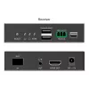 DIGITUS DS-55348 HDMI-Glasfaser-KVM-IP-Extender-Set, 4K/60 Hz, 40 km/300 m, IP 1G, Schwarz