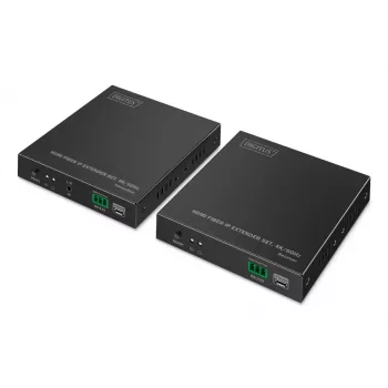DIGITUS HDMI Fiber Extender Set - 4K/60Hz, 40 km/300m Schwarz