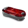 Hama LED-Warnleuchte mit Clip, 2 Stück, 3 Leuchtmodi, IP44, CR2032-Batterie, Schwarz/Rot