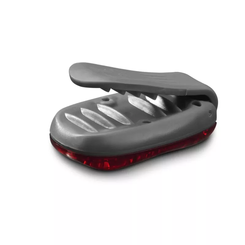 Hama LED-Warnleuchte mit Clip, 2 Stück, 3 Leuchtmodi, IP44, CR2032-Batterie, Schwarz/Rot