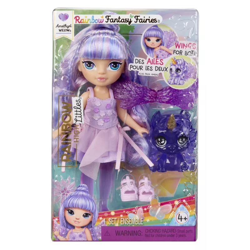 Rainbow High Littles Rainbow Fantasy Fairies Puppe- Amethyst (Lila)