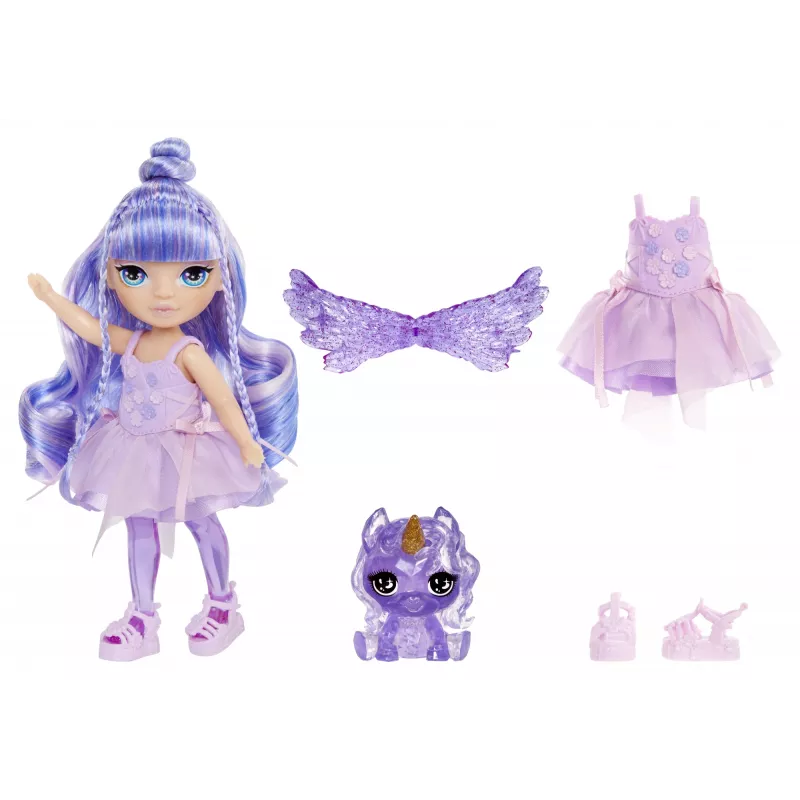 Rainbow High Littles Rainbow Fantasy Fairies Puppe- Amethyst (Lila)