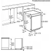 Teilintegrierter Geschirrspüler Electrolux EES47300IX, 13 Maßgedecke, 60 cm, 8 Programme, AirDry, 46 dB