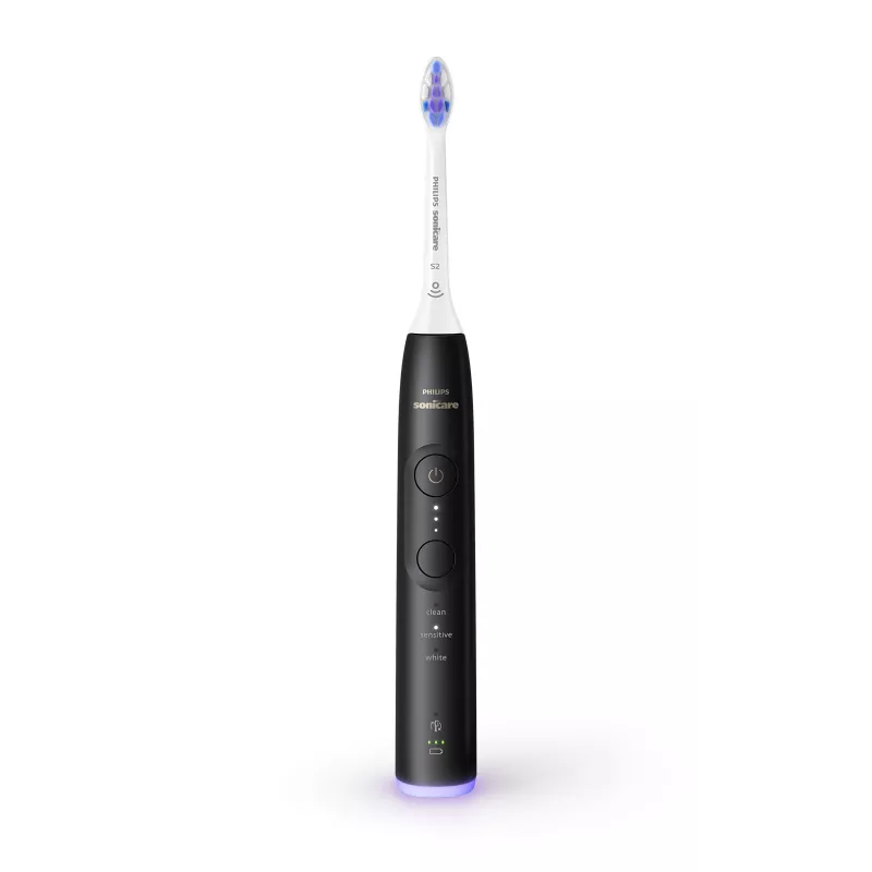 Philips Sonicare 6500 Series HX7411/02 Schallzahnbürste mit App, 62.000 Bewegungen/Min., Drucksensor, Timer, schwarz