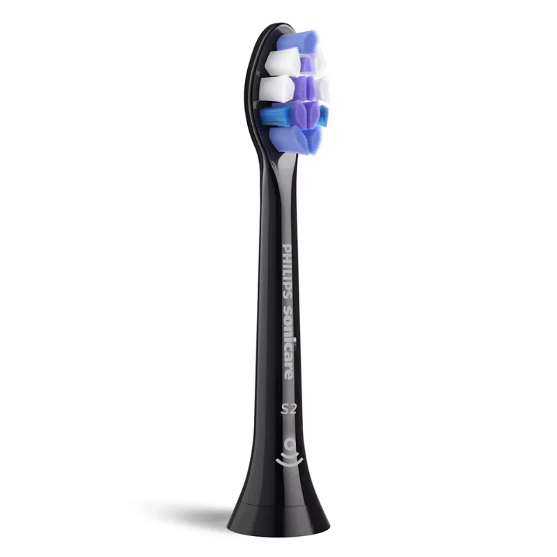 Philips Sensitive HX6052/88 2er-Pack Bürstenköpfe, 2 Stk., Schwarz, 3 Monate, Extra weich, Philips, Philips Sonicare