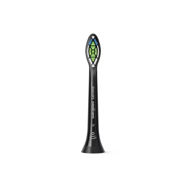 Philips Sonicare Optimal White HX6062/88 2er-Pack Aufsteckbürsten, 2 Stk., Schwarz, 3 Monate, Mittel, 62000 Bewegungen pro Minute, Philips