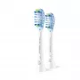 Philips Premium Plaque Defence HX9042/87 2er-Pack Bürstenköpfe, 2 Stück, Weiß, 3 Monate, Mittel, Philips