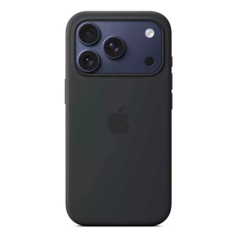 Apple Silikon Case mit MagSafe iPhone 17 Pro Schwarz