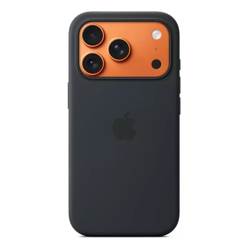 Apple Silikon Case mit MagSafe iPhone 17 Pro Schwarz