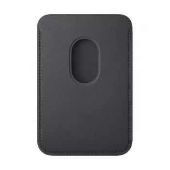 Kartenhalter Apple iPhone FineWoven Wallet mit MagSafe Schwarz Microtwill
