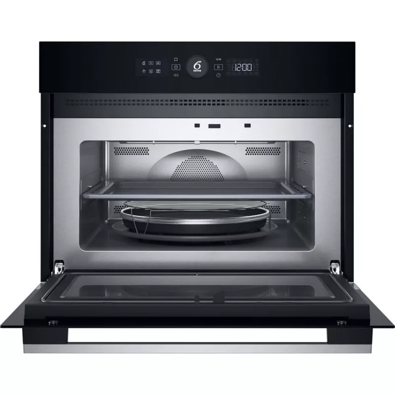 Whirlpool WMW57DHMX Schwarz, Edelstahl Kombi-Mikrowelle Einbau 40 L 900 W