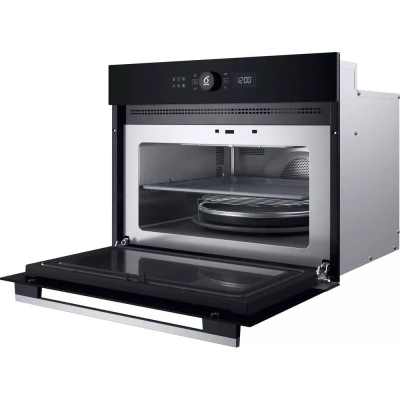 Whirlpool WMW57DHMX Schwarz, Edelstahl Kombi-Mikrowelle Einbau 40 L 900 W