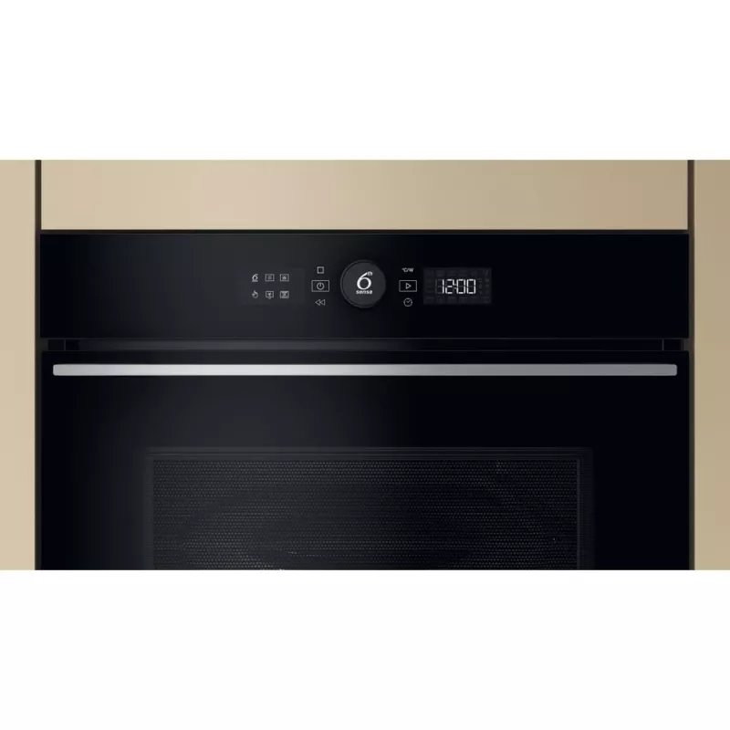 Whirlpool WMW57DHMX Schwarz, Edelstahl Kombi-Mikrowelle Einbau 40 L 900 W