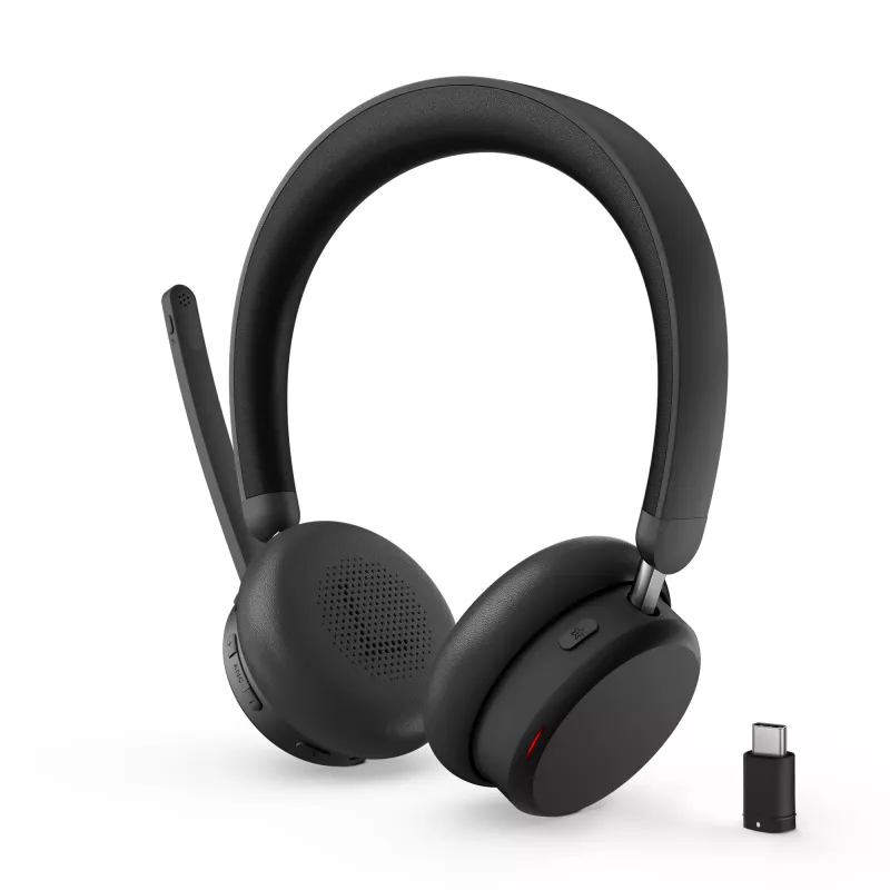 Lenovo 6550 Headset Kabellos Kopfband Office/Callcenter USB Type-C Bluetooth Schwarz