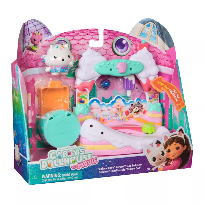 Action-Figur Gabby's Dollhouse Cakey Cat's Süße-Leckereien-Balkon Mehrfarbig