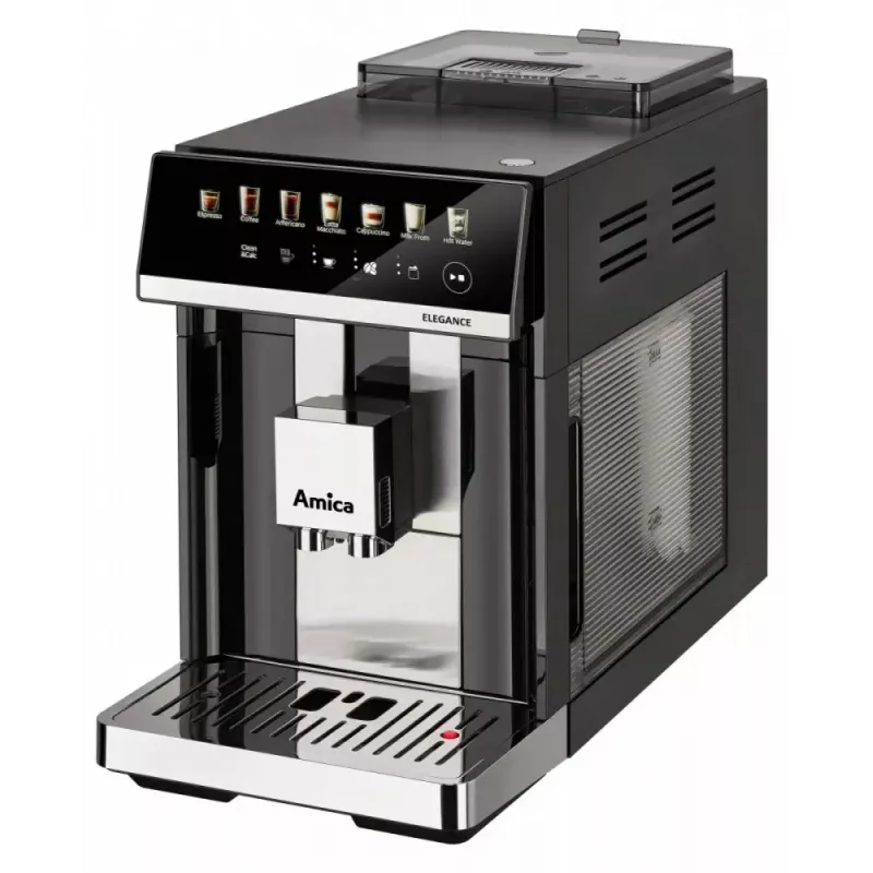 Amica Elegance CM 7011 Espressomaschine, Stahlmahlwerk, integriertes Milchaufschäumsystem