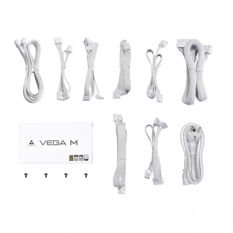 Chieftec Vega PPG-850-CW Netzteil 850 W 20+4-Pin-ATX ATX Weiß