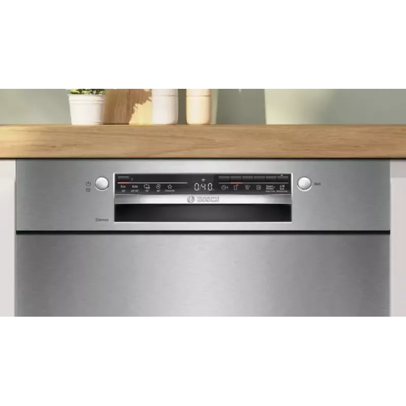 Einbau-Geschirrspüler Bosch SMU2HVS06E — 60 cm vollintegriert, 14 Maßgedecke, 5 Programme, Wärmetauscher-Trocknung