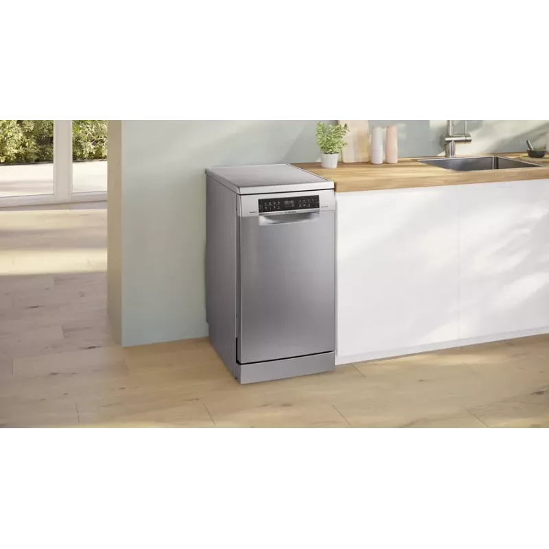 Freistehender Geschirrspüler Bosch Serie 6 SPS6EMI21E — Slimline 45 cm, 10 Maßgedecke, 8 Programme, Energieeffizienzklasse B