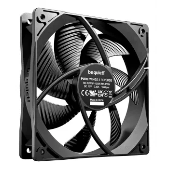 be quiet! Pure Wings 3 120mm | PWM Reverse Triple-Pack Computergehäuselüfter 12 cm Schwarz 3 Stück
