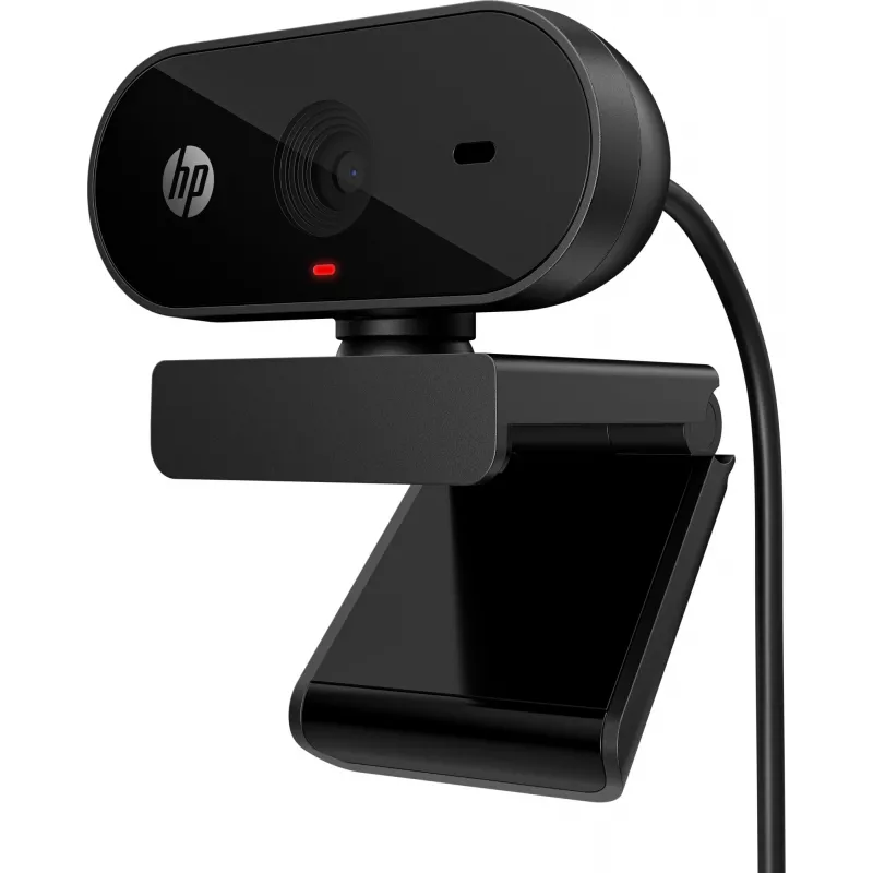 HP 320 FHD Webcam, 1920 x 1080 Pixel, Full HD, 30 fps, Home, USB, Schwarz
