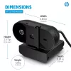 HP 320 FHD Webcam, 1920 x 1080 Pixel, Full HD, 30 fps, Home, USB, Schwarz