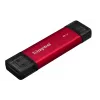 Externe SSD Kingston 2 TB Dual USB-A/USB-C, USB 3.2 Gen 2, Lesen 1050 MB/s, Schreiben 950 MB/s, Schwarz/Rot
