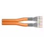DIGITUS Installationskabel - Cat 7 - S/FTP - AWG 23/1 - Duplex - 100 m - Orange
