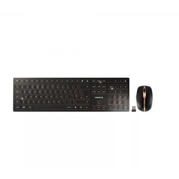 CHERRY DW 9100 schlank Tastatur Maus enthalten Universal RF Wireless + Bluetooth QWERTY UK English Schwarz