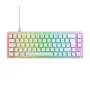 CHERRY XTRFY K5V2 RGB kompakte kabelgebundene mechanische 65-%-Gaming-Tastatur, CHERRY MX2A Red, deutsches QWERTZ-Layout, Weiß