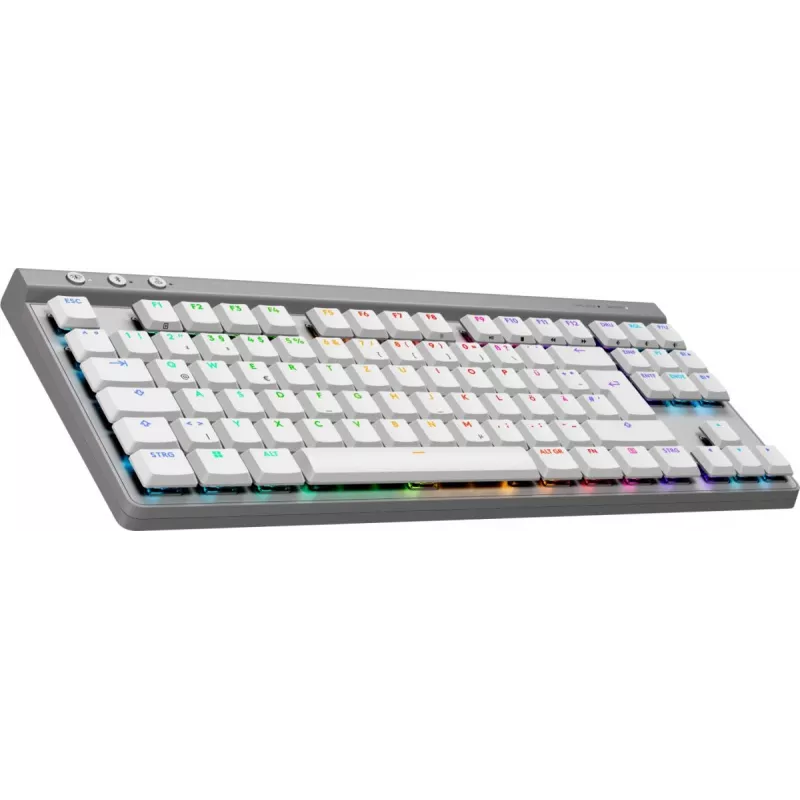 Logitech G515 LIGHTSPEED TKL kabellose Gaming-Tastatur, QWERTZ Deutsch, Weiß