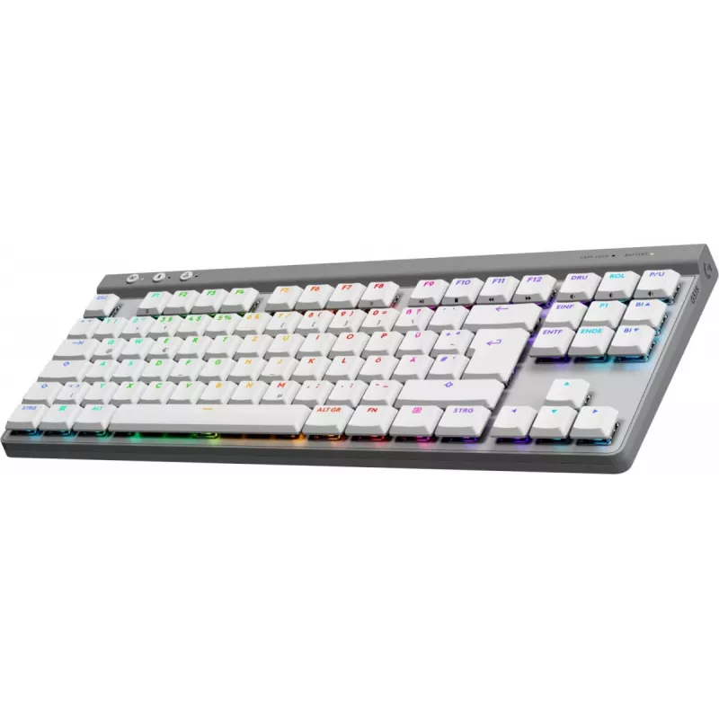 Logitech G515 LIGHTSPEED TKL kabellose Gaming-Tastatur, QWERTZ Deutsch, Weiß