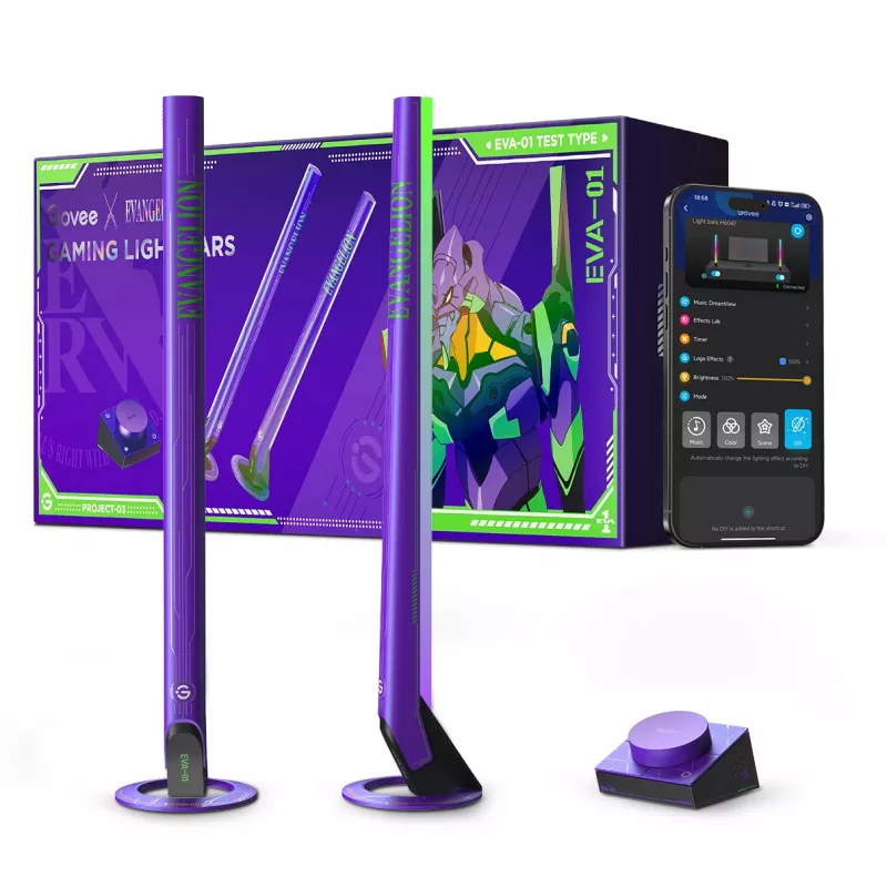 Govee H6047 RGBIC intelligente Gaming-Lichtleisten, 24 W, WLAN/Bluetooth