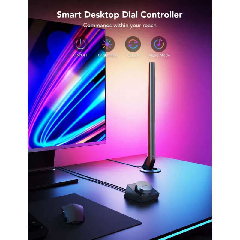Govee H6047 RGBIC intelligente Gaming-Lichtleisten, 24 W, WLAN/Bluetooth