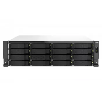QNAP TS-h2287XU-RP NAS Rack (3U) Intel Xeon E E-2336 32 GB DDR4 0 TB QuTS hero Black, Weiß