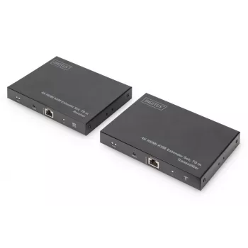DIGITUS HDMI 2.0 HDMI KVM Extender Set – 70 m, USB 1.1, Touchpanel-Unterstützung